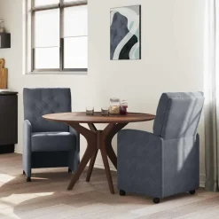 Eetkamerstoelen met Wieltjes 2 pcs 58 x 67 x 97 cm><noscript><img width=