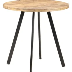 Tafels*vidaXL Eettafel 80 cm ruw mangohout