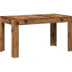 Eettafel 140x74,5x76 cm bewerkt hout kleurig>vidaXL Outlet