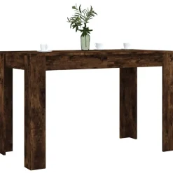 Eettafel 120x60x76 cm bewerkt hout kleurig><noscript><img width=