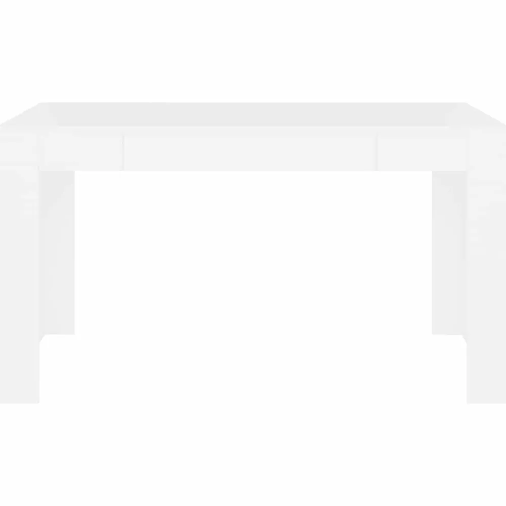 Tafels*vidaXL Eettafel 140x74,5x76 cm bewerkt hout Wit