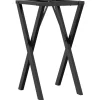 Tafelaccessoires*vidaXL Eettafelpoten X-frame 40x40x73 cm staal