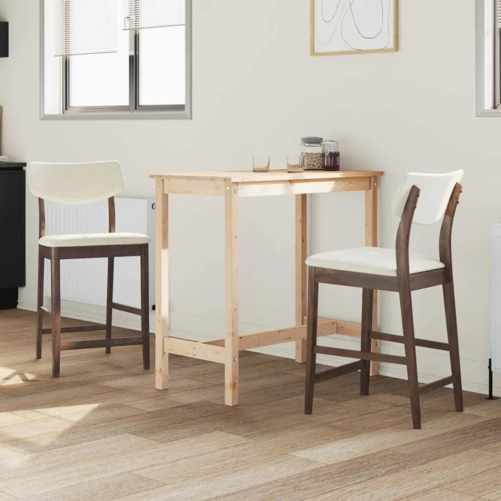 Eettafelstoelen 2 pcs Licht Bruin 48 x 49 x 95 cm>vidaXL Clearance
