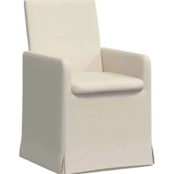 Eettafelstoelen met wielen 2 pcs Beige 57 x 67 x 95 cm>vidaXL