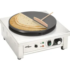 Keuken & Eetkamer*vidaXL Elektrische crêpemaker met lekbakje 40 cm 3000 W