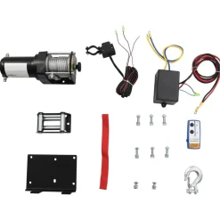 Elektrische lier 12 V 1360 kg met montageplaat en rollenvenster>vidaXL Outlet