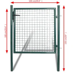 Enkele deur 100x100 cm gepoedercoat staal>vidaXL Clearance