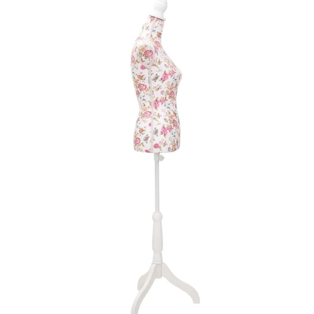 Etalagepop torso vrouw katoen met rozenprint>vidaXL Sale