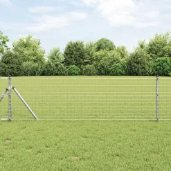 Tuinafscheidingen*vidaXL Euro Hek 0,4 x 10 m PVC-gecoat ijzer Gegalvaniseerd staal
