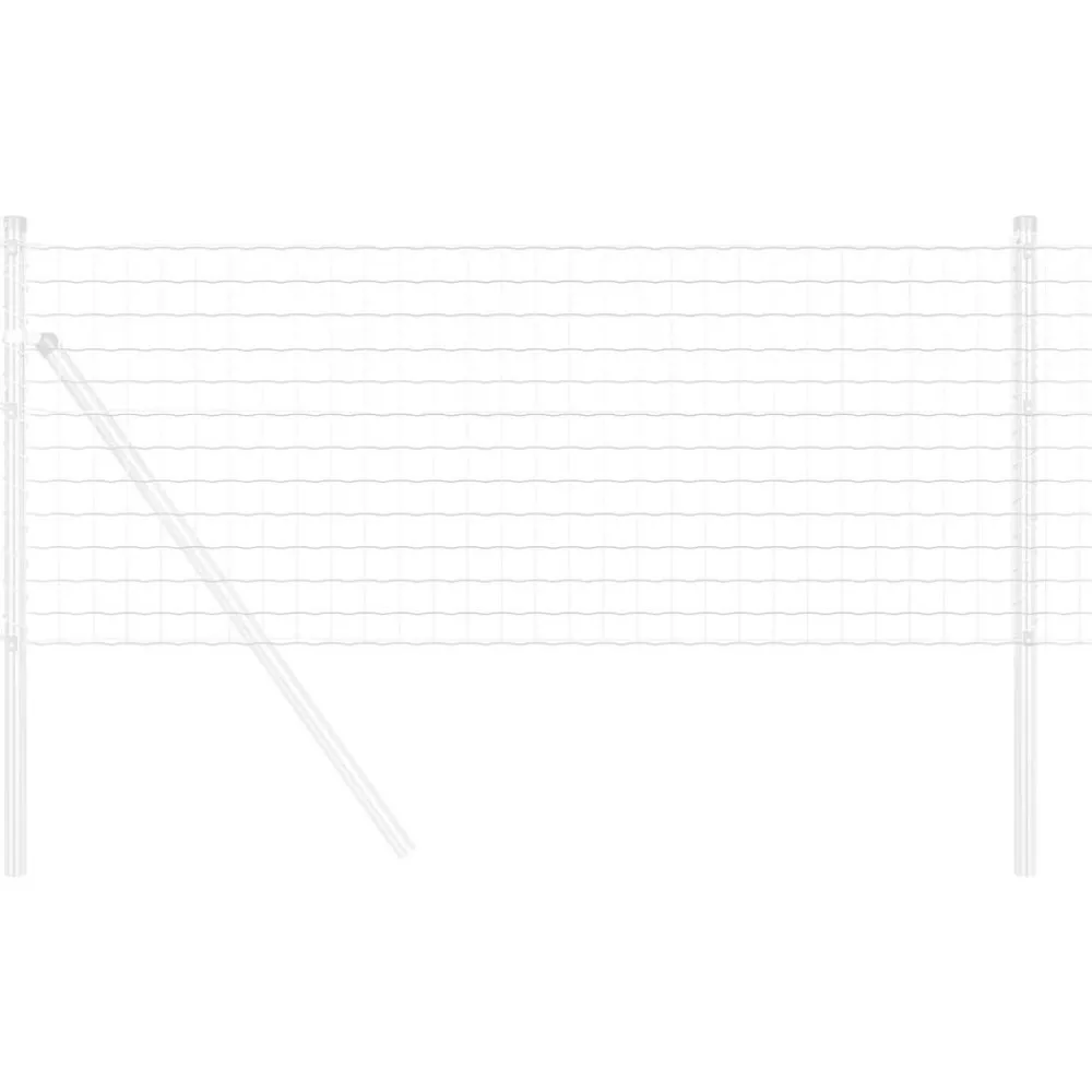 Tuinafscheidingen*vidaXL Euro Hek 0,4 x 10 m PVC-gecoat ijzer Gegalvaniseerd staal