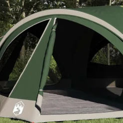 Buitensport*vidaXL Familietent voor 10 personen en Grijs 460 x 430 x 214 cm Groen