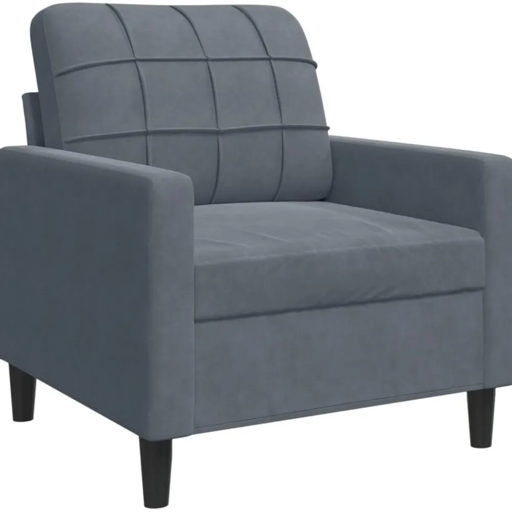 Fauteuil 60 cm fluweel>vidaXL Discount