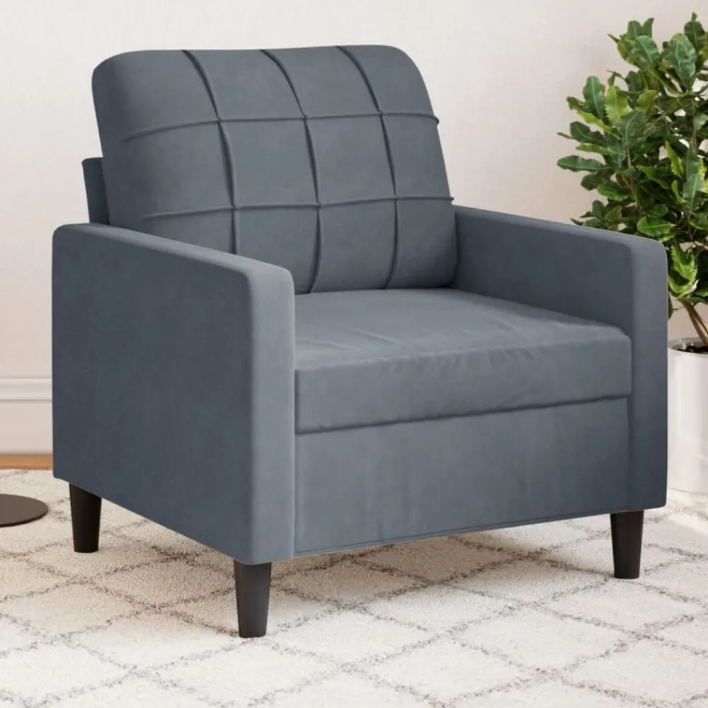 Fauteuil 60 cm fluweel>vidaXL Discount