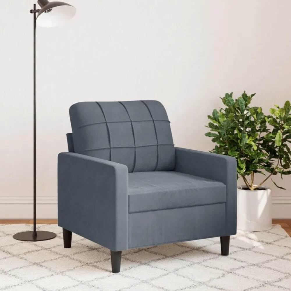 Fauteuil 60 cm fluweel>vidaXL Discount
