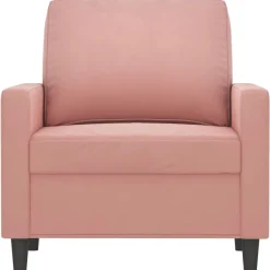 Banken*vidaXL Fauteuil 60 cm fluweel Roze