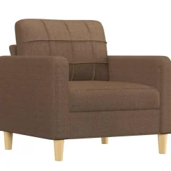 Banken*vidaXL Fauteuil 60 cm stof Bruin