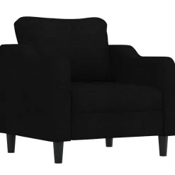 Banken*vidaXL Fauteuil 60 cm stof Zwart