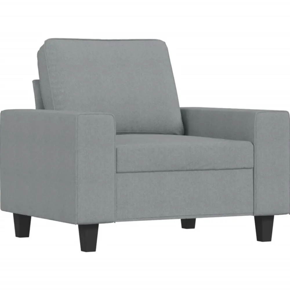 Banken*vidaXL Fauteuil 60 cm stof Lichtgrijs