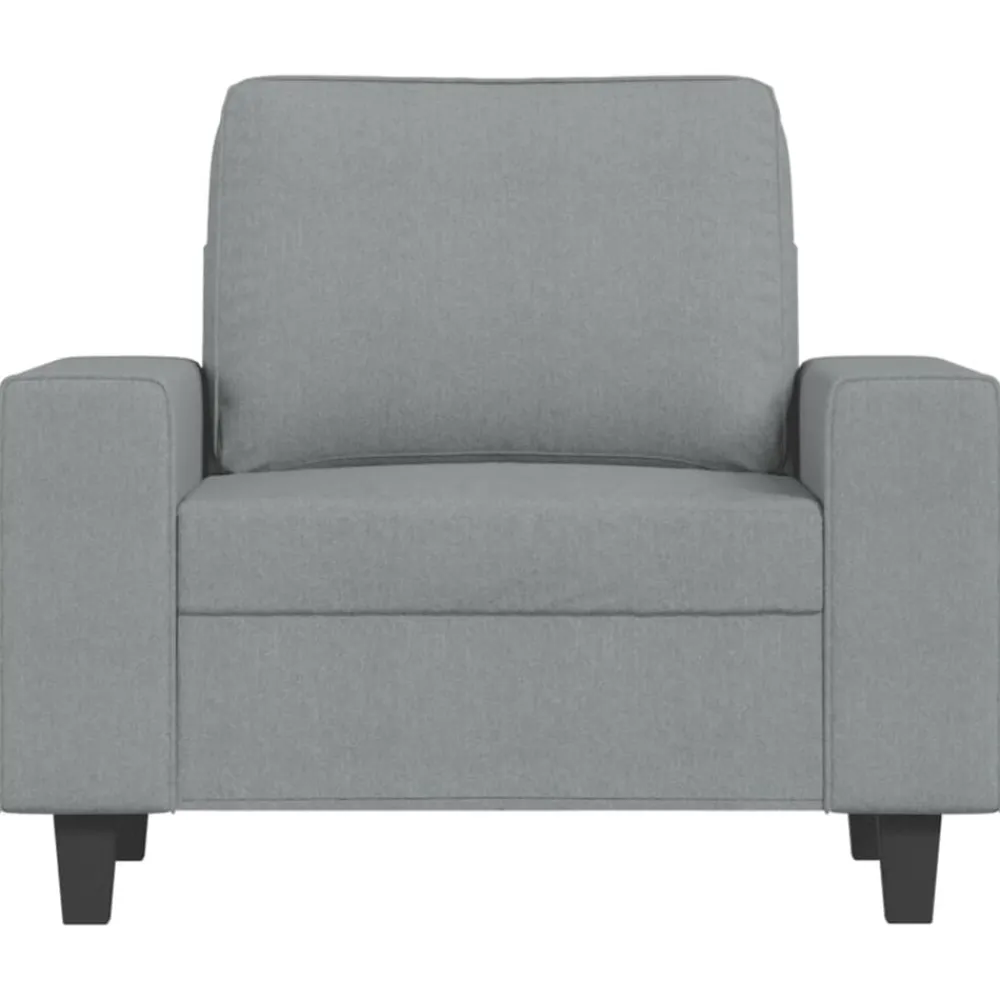 Banken*vidaXL Fauteuil 60 cm stof Lichtgrijs