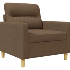 Banken*vidaXL Fauteuil 60 cm stof Bruin