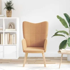 Stoelen*vidaXL Fauteuil 62 x 67 x 95,5 cm Sherpa Stof Beige