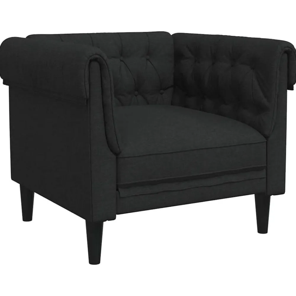 Fauteuil Chesterfield-stijl stof>vidaXL New