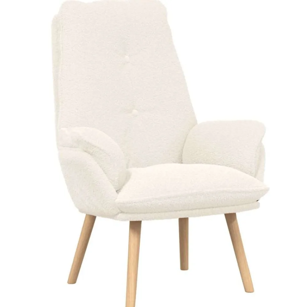 Fauteuil Crème 69 x 74 x 93 cm Sherpa Stof>vidaXL Discount