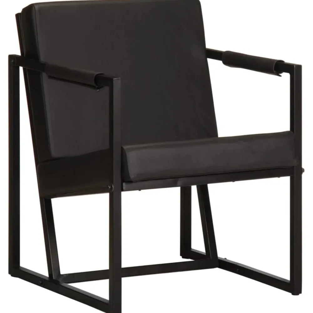 Fauteuil echt leer>vidaXL Hot