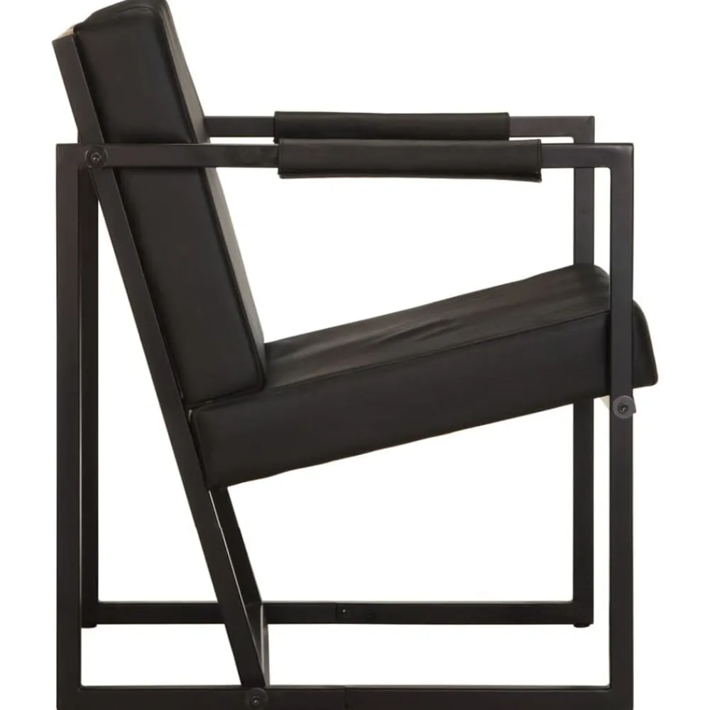 Fauteuil echt leer>vidaXL Hot