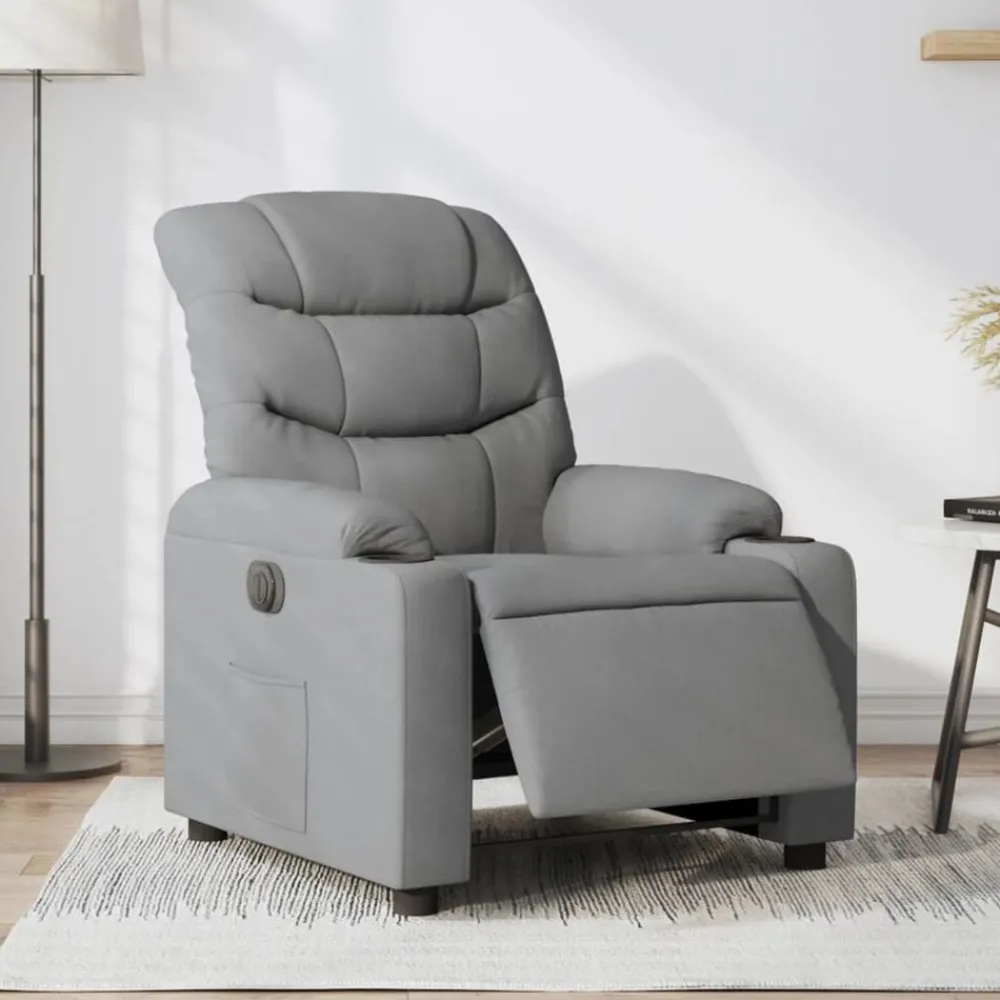 Fauteuil elektrisch verstelbaar stof>vidaXL New