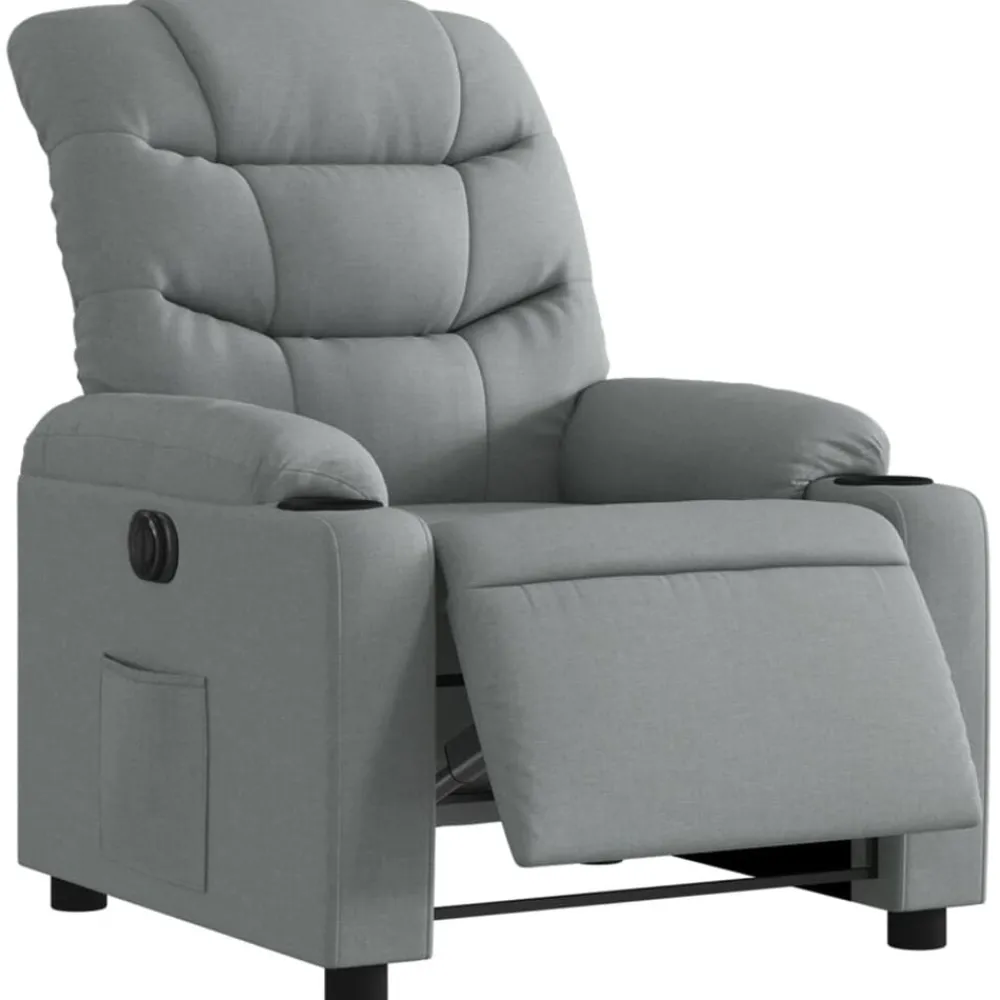 Fauteuil elektrisch verstelbaar stof>vidaXL New