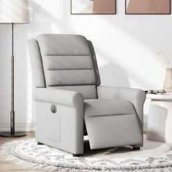Fauteuil elektrisch verstelbaar stof wolk grijs><noscript><img width=