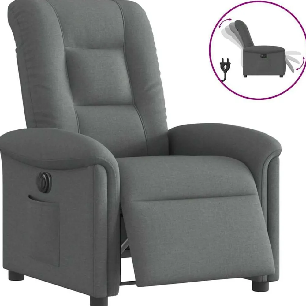 Fauteuil elektrisch verstelbaar stof>vidaXL Best