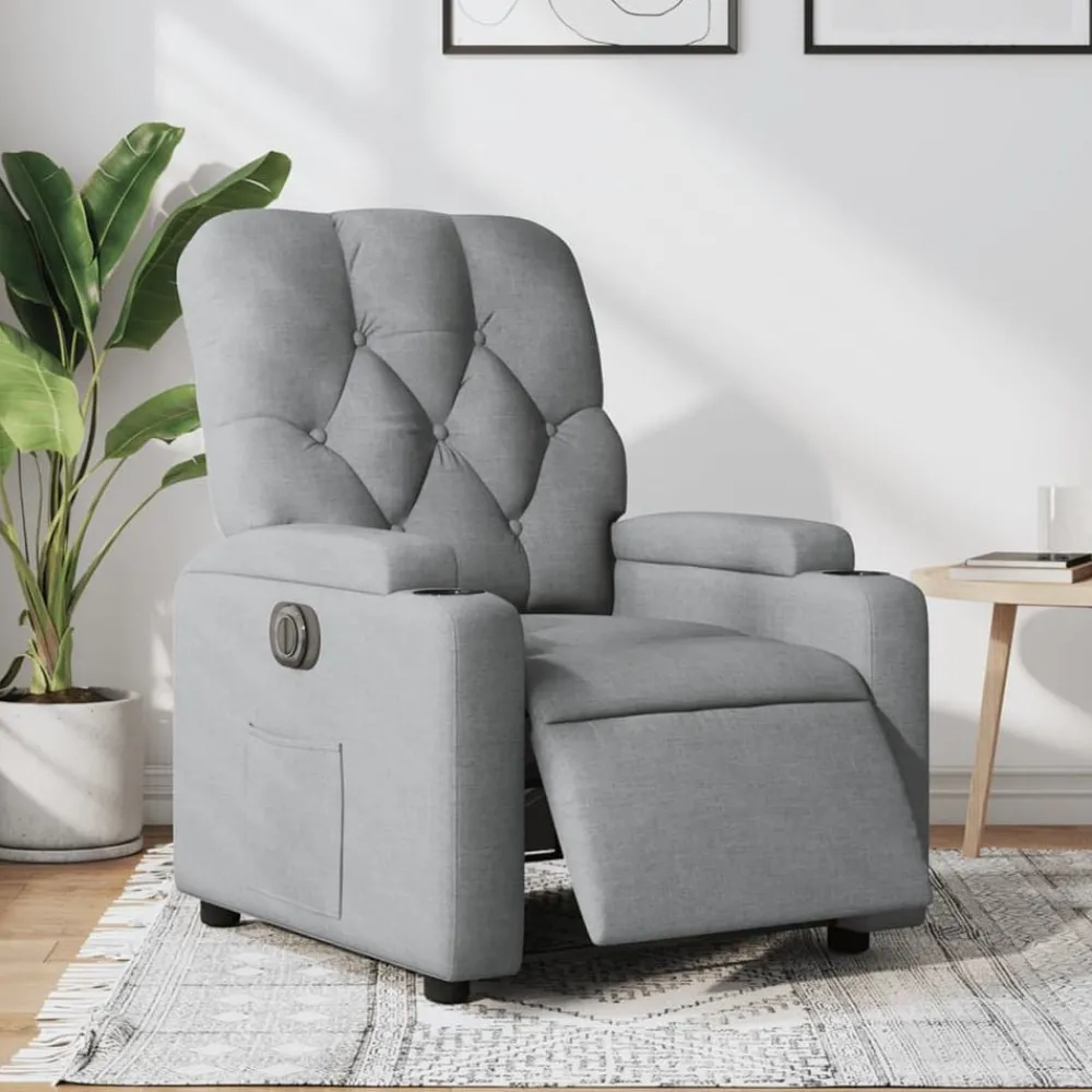 Fauteuil elektrisch verstelbaar stof>vidaXL Online