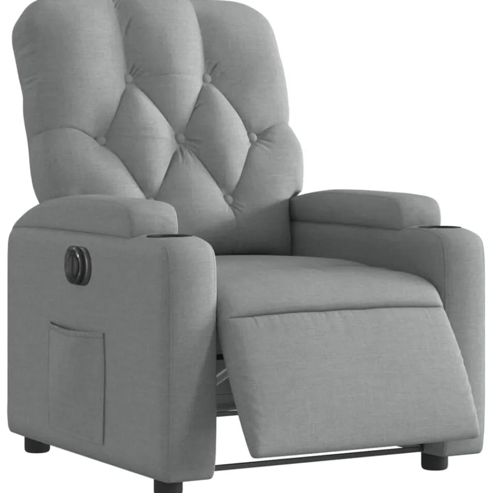 Fauteuil elektrisch verstelbaar stof>vidaXL Online