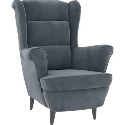Stoelen*vidaXL Fauteuil fluweel Donkergrijs