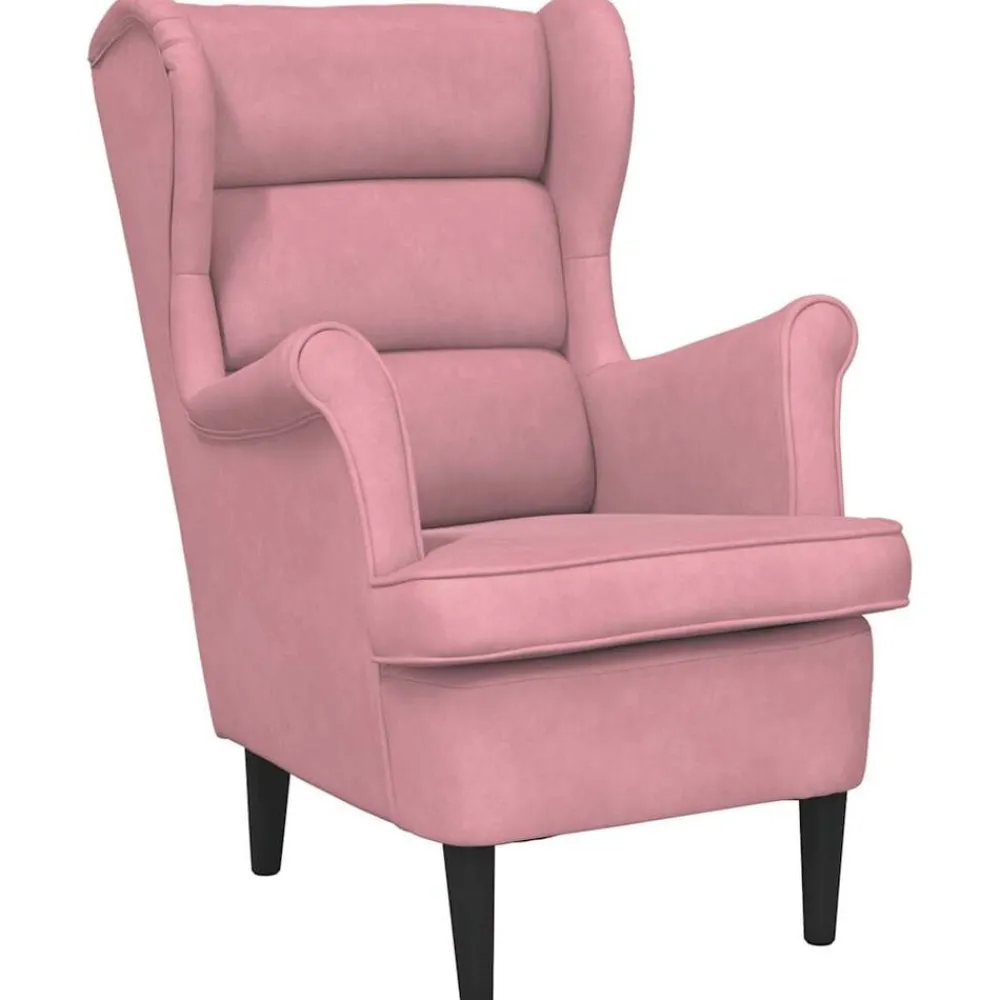 Stoelen*vidaXL Fauteuil fluweel Roze