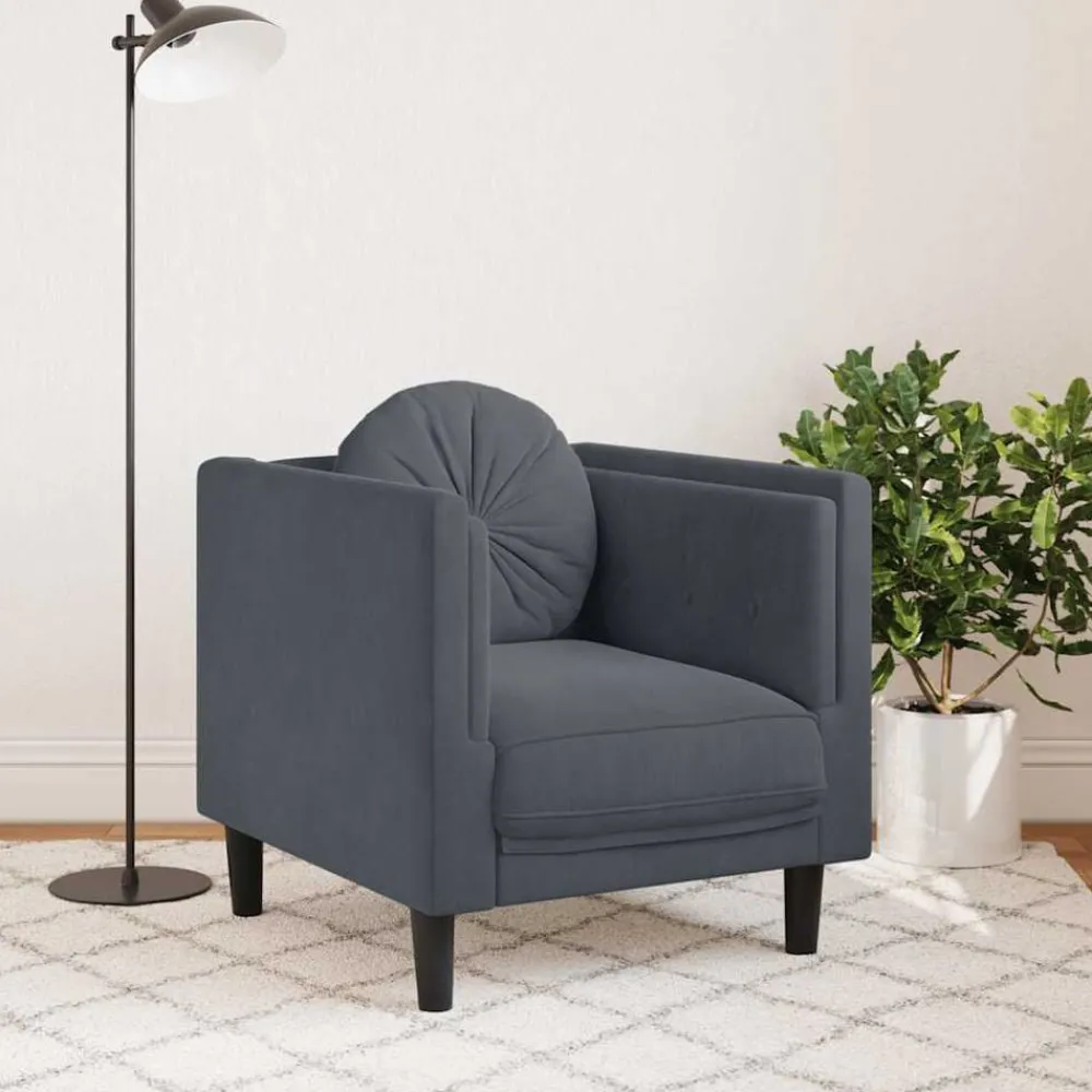 Fauteuil met kussens fluweel>vidaXL Hot