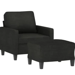 Fauteuil met voetenbank 60 cm stof><noscript><img width=