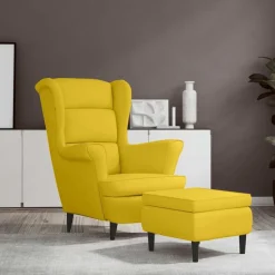 Fauteuil met voetenbank fluweel>vidaXL Online