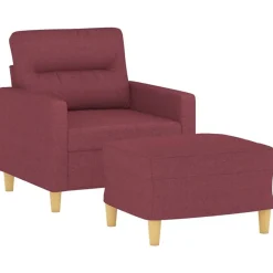 Fauteuil met voetenbank 60 cm stof><noscript><img width=