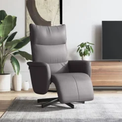 Fauteuil verstelbaar met voetensteun kunstleer>vidaXL Best