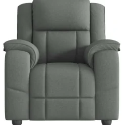 Stoelen*vidaXL Fauteuil verstelbaar stof Donkergrijs