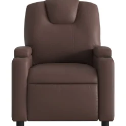 Stoelen*vidaXL Fauteuil verstelbaar kunstleer Bruin