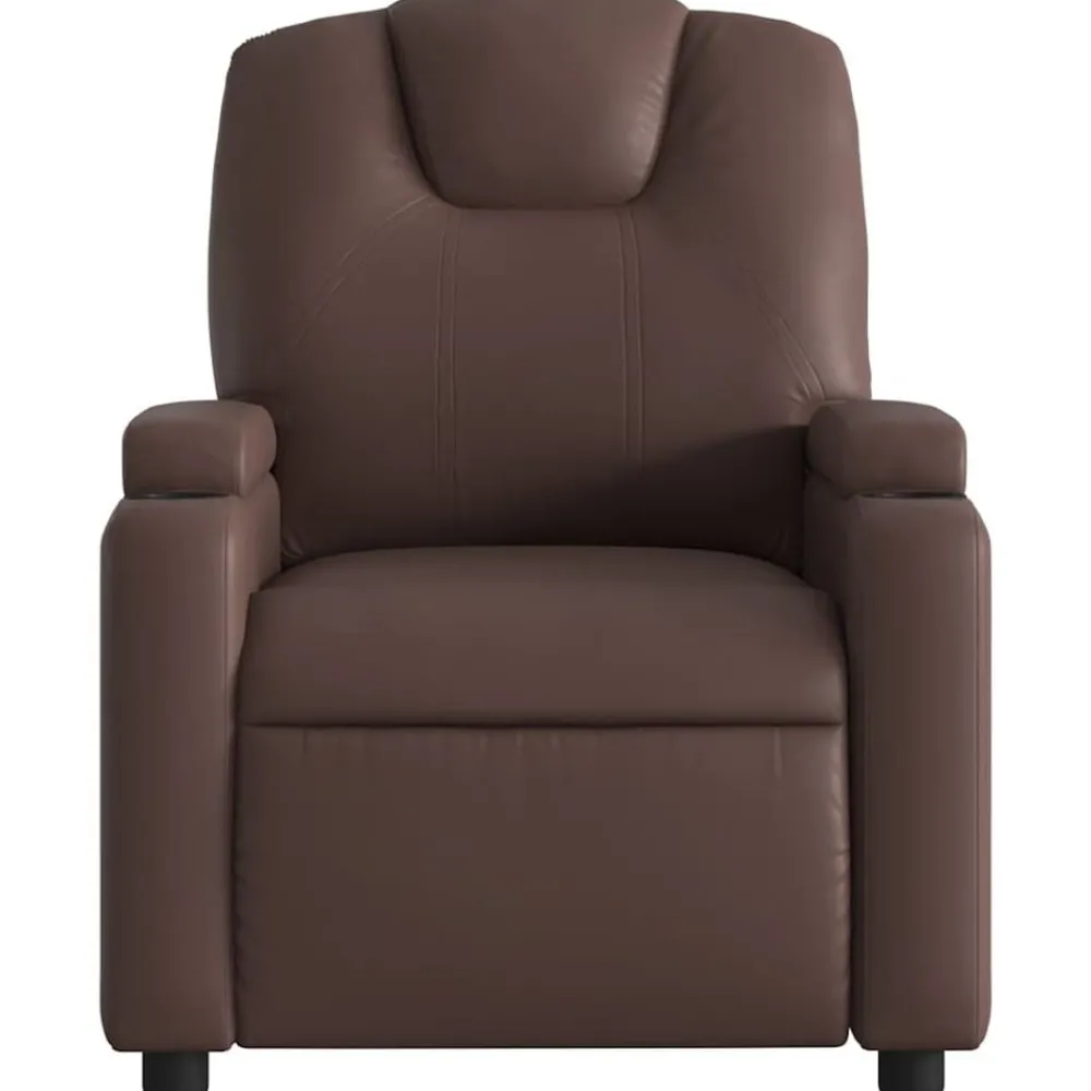 Stoelen*vidaXL Fauteuil verstelbaar kunstleer Bruin