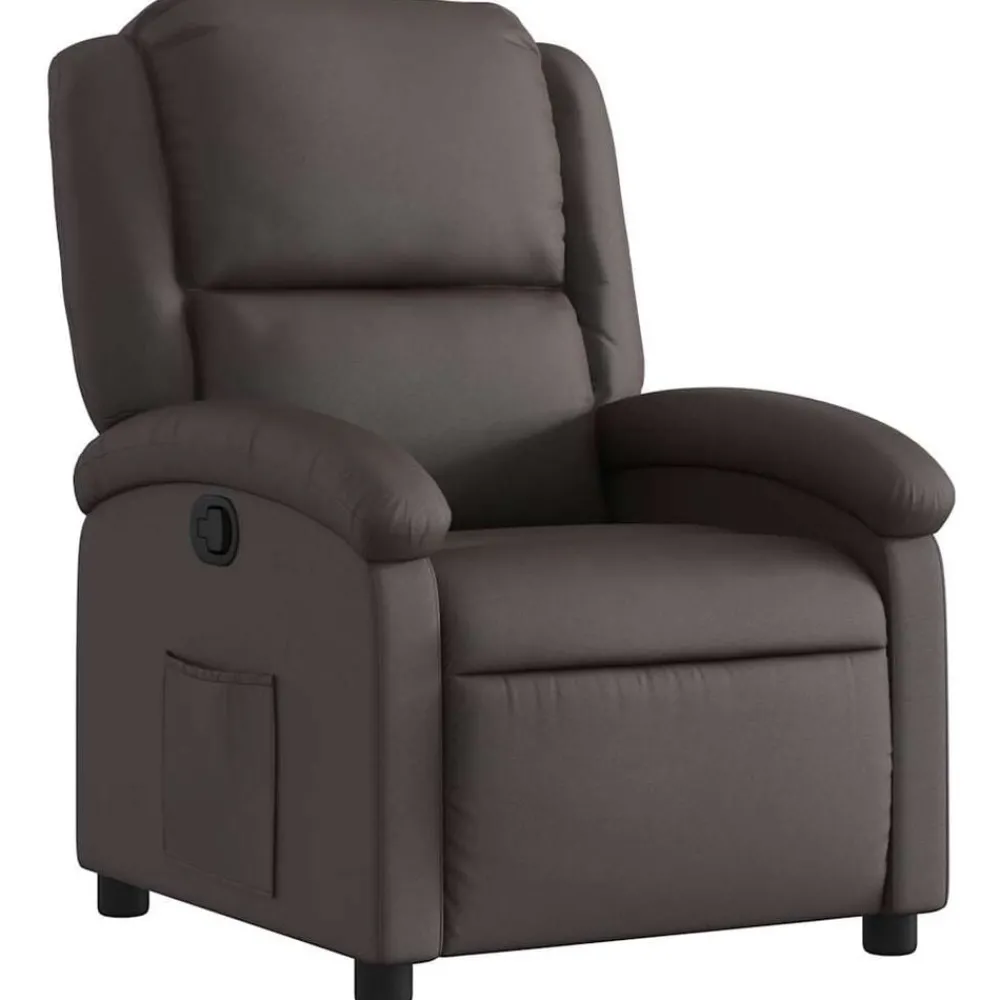 Fauteuil verstelbaar echt leer>vidaXL Hot