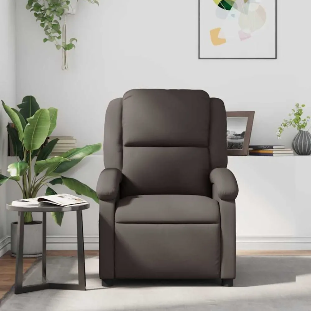 Fauteuil verstelbaar echt leer>vidaXL Hot