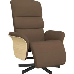 Fauteuil verstelbaar met voetensteun stof>vidaXL Discount