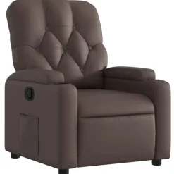 Stoelen*vidaXL Fauteuil verstelbaar kunstleer Bruin