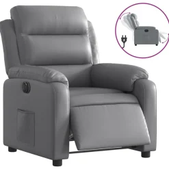 Fauteuil verstelbaar elektrisch kunstleer>vidaXL Hot